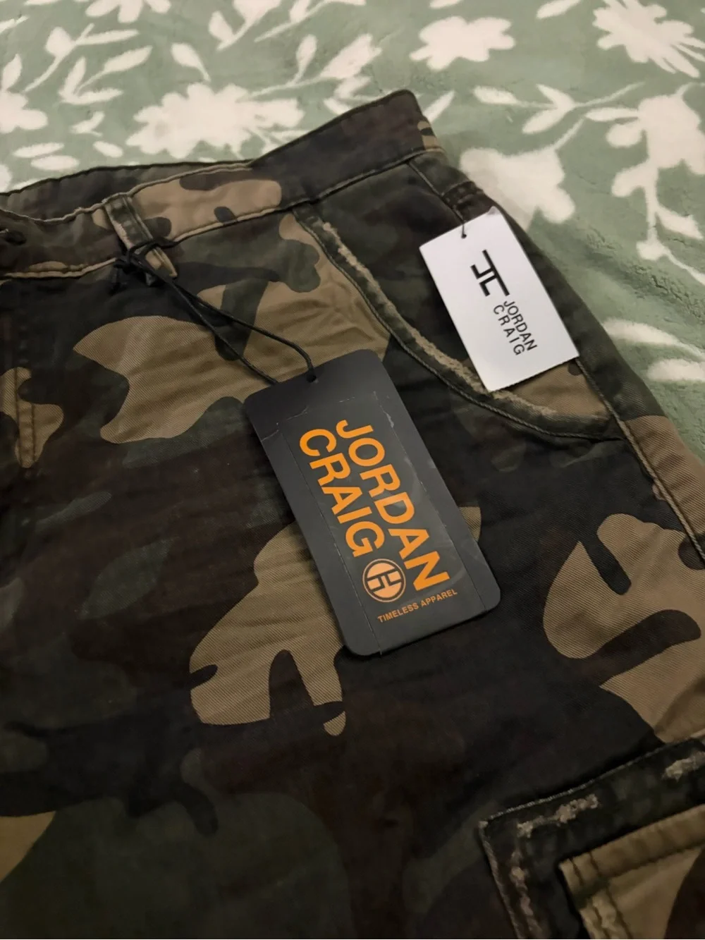 Jordan Men's Camouflage Cargo Shorts - Green, Black, Brown